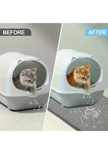 Honeybeeshop Pembe Renk Xxl 2945 Cm Anti Kaygan Kedi Kumu Mati Su Gecirmez Buyuk Boy Cift Katman Eva Kedi Altligi Kolay Temizlenir 6 Renk