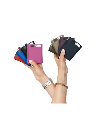 Mft Leather Hakiki Deri Erkek Mekanizmalı Cüzdan Retro 2660 Flother Mat Vizon