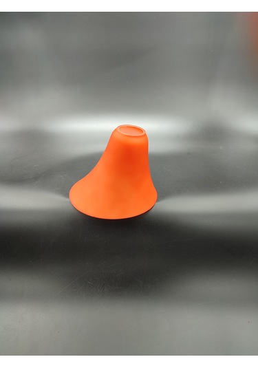 Küçük Avize Camı.turuncu Renkte.hakiki Opalin.mum Ampule Göre . Mat Turuncu