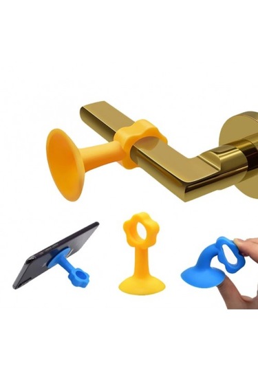 Vantuzlu Geçmeli Kapı Kolu Stoper 4lü Set Ev Gereçi