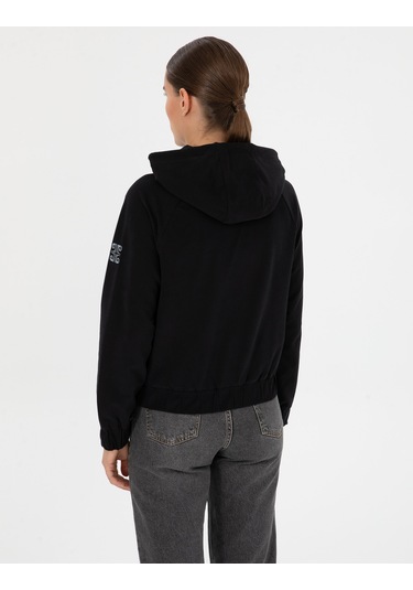 Pierre Cardin Kadın Siyah Sweatshirt 50312020-vr046 Siyah