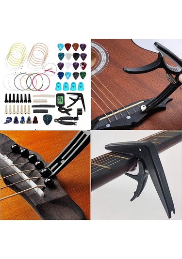 Homyl 66x Gitar Köprü Pimleri Dize Mandalları, Seçtikleri Tek 66 Adet