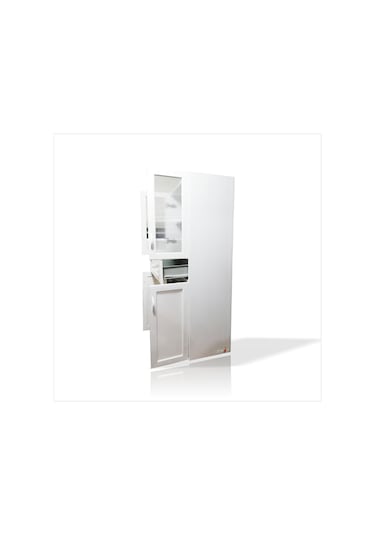 Şişmez Paslanmaz Çürümez Suya Dayanıklı Pvc Banyo Wc Dolabı Dolap Beyaz