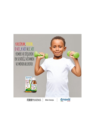 Grovit Kids Sıvı Takviye Edici Şurup 150 ML