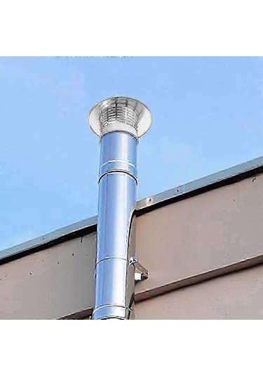 Paslanmaz Çelik Baca Kapağı Yağmur Başlığı Soba Boruları İçin Paslanmaz Çelik Izgara - İyi 75 Mm Diğer