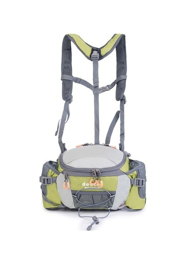 Silkroadselect Açık Dağcılık Bel Çantası Çok Fonksiyonlu Büyük Kapasiteli Su Geçirmez Spor Şişesi Erkekler Ve Kadınlar Için Çıkarılabilir Çift Kayış Bisiklet Sırt Çantası Hj0cı9 Açık Yeşil