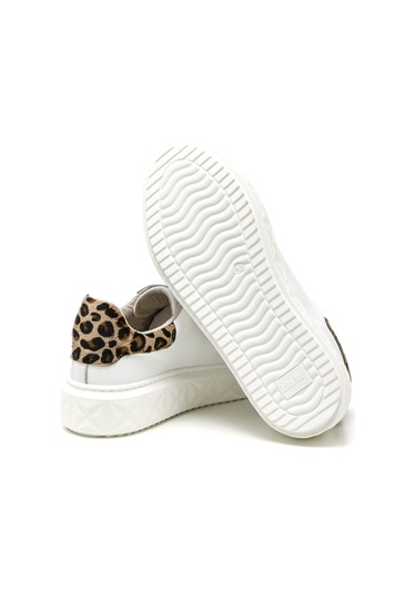 Sneaker Günlük Kadın Mar-25y-209-8825 John May Beyaz-leopar Beyaz