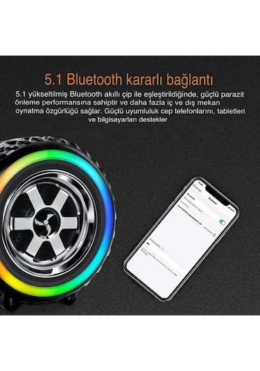 Bluetooth Hoparlör Mini Taşınabilir Tekerlek Model G2389