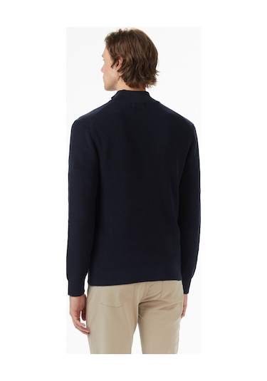 Nautica Erkek Lacivert Classic Fit Kazak Düz S57300t Lacivert