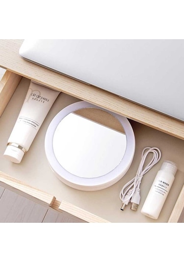 Cbtx Katlanabilir 10x Büyüteçli Led Işıklı Makyaj Aynası