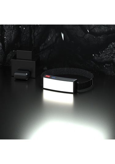 Dolıty Dış Mekan Usb Şarj Edilebilir Cob Led Şerit Far Siyah