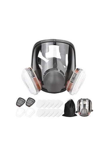 Novahub Jms 16 Adet Yeniden Kullanılabilir Tam Yüz Maskesi, Filtreli, Rahat, İş Ve Sağlık İçin