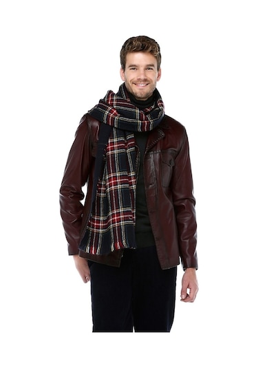 Dericlub E-1024 Hakiki Deri Erkek Ceket-Bordo