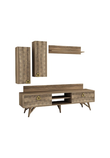 Dekorister Exclusive Yakamoz Tv Ünitesi Ceviz Dekorister Exclusive Yakamoz Tv Ünitesi Ceviz