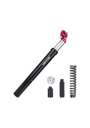 Zoom Bisiklet Süspansiyonlu Koltuk Direği Bisiklet Sele Direğinin Değiştirilmesi Alüminyum Ayarlanabilir Koltuk Borusu - Kırmızı/31.6x350mm
