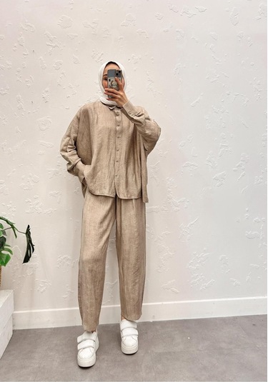 Kadın İkili Takım Bej