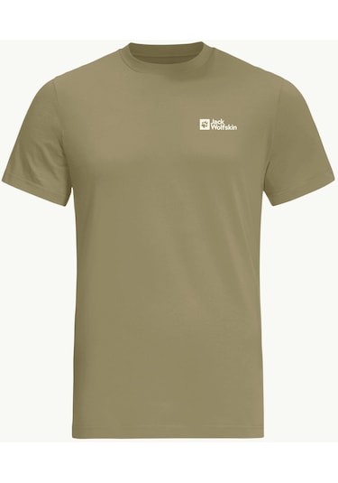 Jack Wolfskin Essential T M Erkek T-shirt-28377-yeşil Yeşil