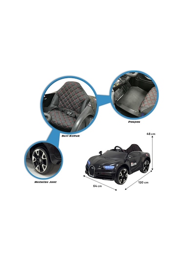 Bravo Gt 12 Volt Akülü Araba Siyah
