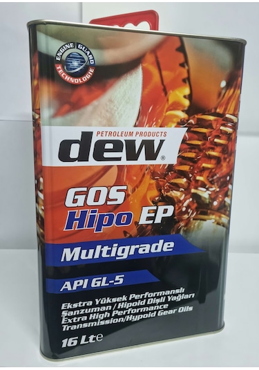 Dew Gos Hipo Ep 80W-90 GL-5 Şanzıman Yağı 16 L Teneke