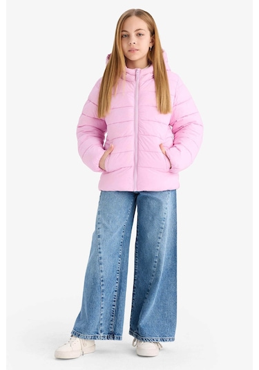 Defacto Lila Kız Çocuk Mont E5406a8/pr66 Lila