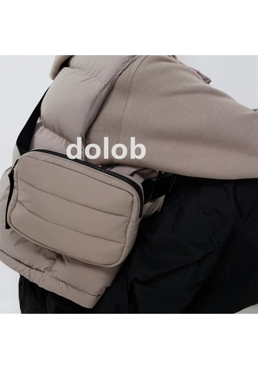 Dolob Aşağı Ceket Kadın Makyaj Saklama Çantası Basit, Hafif, Şık Fitness Spor Koşu Bel Çantası Krem