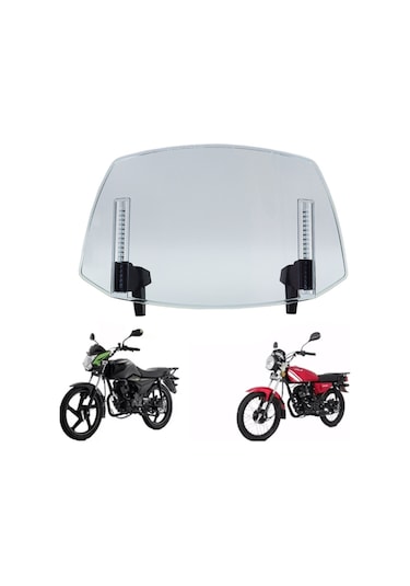 Hallow-motosiklet Ön Cam Uzatma Ön Cam Deflektör Ayarlanabilir Lmk00163trbl