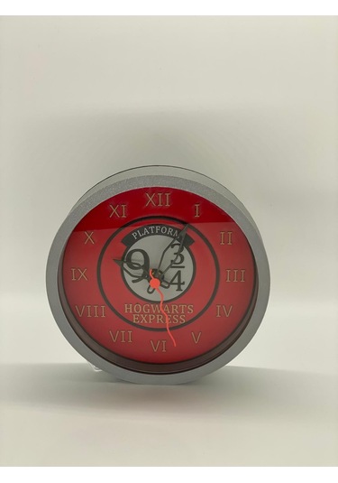 Hogwarts Express Temalı, Siyah Kasa Duvar Saati Siyah