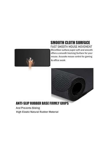 Pazly 300x800x3mm Kaymaz Kauçuk Mouse Pad Soyut Sıvı Desen Büyük Mouse Mat Stil K Stil K