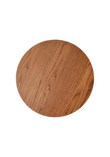 Orta Sehpa Takımı No:726 Mdf Yuvarlak Ceviz Orta Sehpa