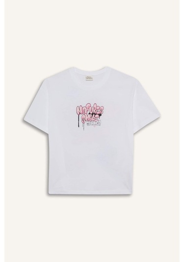 Defacto Kız Çocuk Oversize Geniş Kalıp Bisiklet Yaka Sırt Baskılı Kısa Kollu Tişört E0367a825smwt34 Beyaz Defacto Kız Çocuk Oversize Geniş Kalıp Bisiklet Yaka Sırt Baskılı Kısa Kollu Tişört E0367a825smwt34 Beyaz