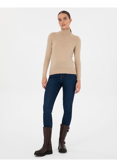 Pierre Cardin Kadın Bej Kazak /triko 50315747-vr011 Bej