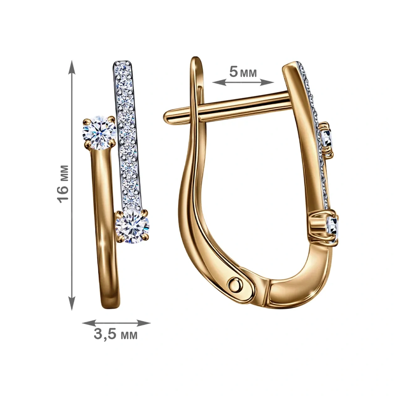 Veronika Jewelry Factory 925 Ayar Gümüş Yol Küpe 462123728 Altın