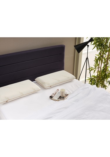 Özel Kaşmir Yastık - Büyük Boy Cashmere Uyku Yastığı - Cashmere Kumaş Ortopedik Visco Yastık 1 Adet Çok Renkli