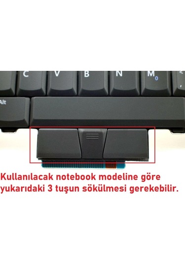 Dell Latitude E6400 E6410 E6500 E6510 M2400 M4500 Pp27l E6510 M4400 E5400 Klavye Siyah Tr 0fxh91, V082025bk