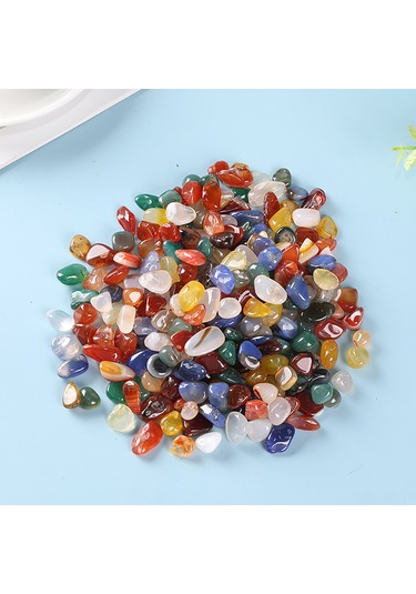 Aubyhe Doğal Ayarakta Toprakta Renkli Agate Taşları - Pürüzsüz Yuvarlatılmış, Akvaryum Dekorasyonu Ve Dıy Projeleri İçin 9-13mm 500g