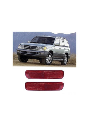 Samdoo Toyota Land Cruiser Ve Lexus Lx470 İçin Arka Tampon Reflektör Ve Fren Lambası Seti 1998-2007