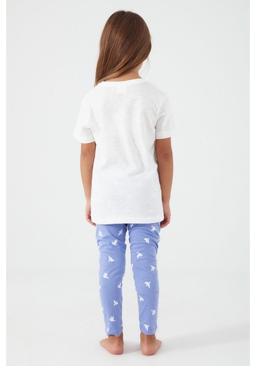 Roly Poly 3075 Bird Smile Kız Çocuk Tayt Takım KREM