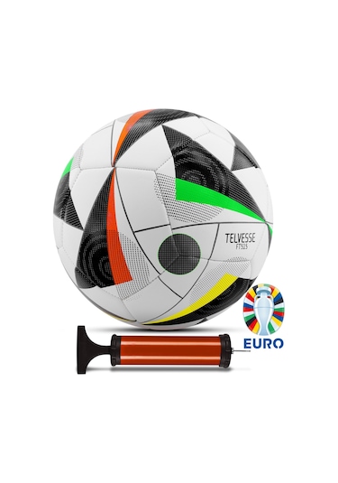 Telvesse Yeni Sezon 2024 Avrupa Pompalı Sert Zemin Halı Saha Futbol Topu No:5 FT515 Çok Renkli