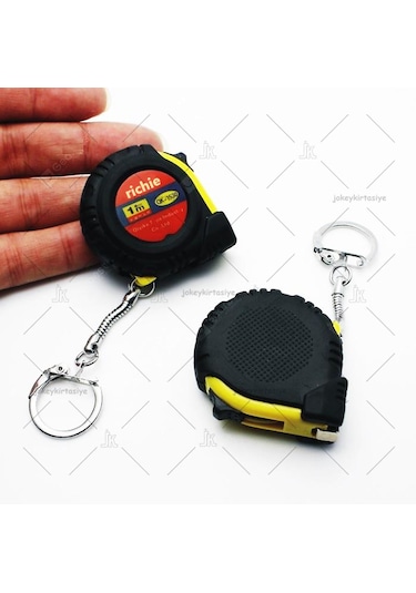 Cep Tipi Anahtarlıklı Otomatik Çelik Mezura 1.metre