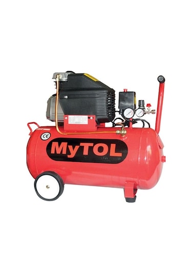 Mytol 8 Bar 50 LT Hava Kompresörü + 5 Parça Aksesuar