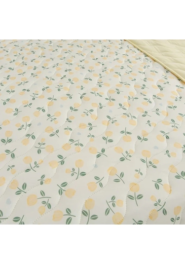 Yeni Çiçek Desenli İlkbahar Ve Yaz Yorganı Yumuşak Ve Rahat Pembe