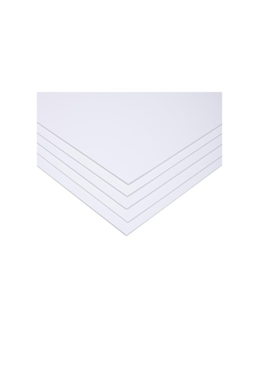 10 Adet Beyaz Maket Kartonu 3 Mm Kalınlık 50X70