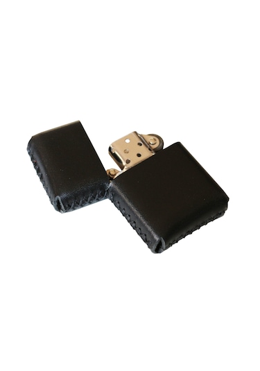 Cronder Hakiki Deri Çakmak Kılıfı Siyah