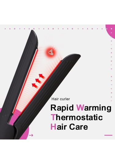 Saç Kıvırma Makinesi, Kıvırma Çubuğu, Düzleştirici Kıvırma Makinesi, Seyahat Kıvırma Makinesi Kıvırma Makinesi, Düzleştirme Veya Kıvırma İçin Her Yerde Kullanmanıza Olanak Tanır En Iyi Kalite Beyaz