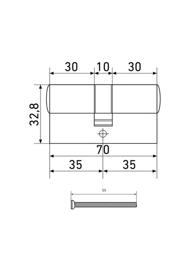Loid Silindir Kilit İçin Kasnak 70 Mm 30-10-30 , Ab 210104761