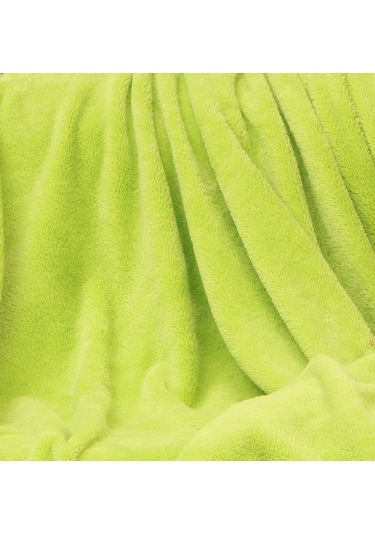 Deluxe Wellsoft Tv Battaniyesi Fıstık Yeşili Tek Kişilik Battaniye 150x200 Cm