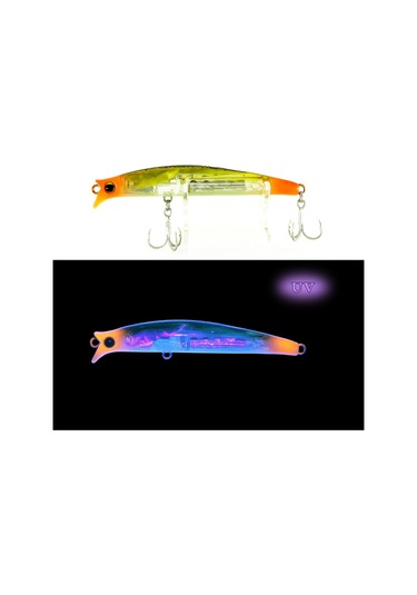 Ege Fish V Gaga 92mm 15.5 Gr Maket Balık Uv Pink Sübye