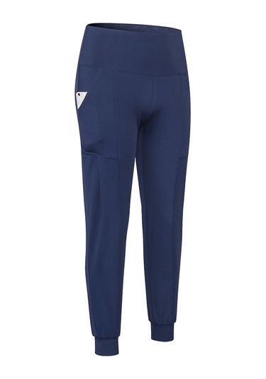 Skycity "yoga Tights Kadın - Yüksek Bel, Yan Cep, Esnek Ve Hızlı Kuruma, Spor Ve Fitness İçin" Koyu Mavi