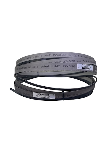 Röntgen 3mtx27mmx0,9mm Bimetal Şerit Testere 6/10 Diş M-42