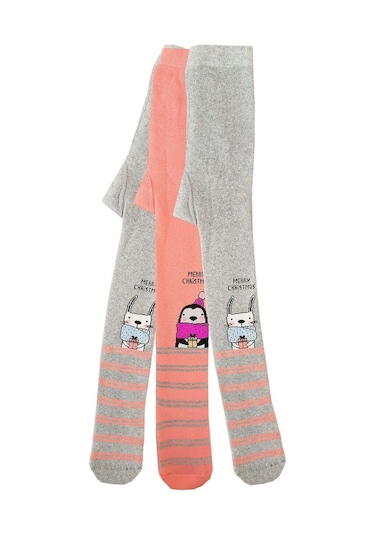 3Lü Kız Bebek/Çocuk Havlu Külotlu Çorap Pamuklu Kışlık Kalın